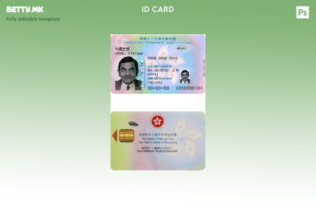 Модерен стил Хонг Конг ID сегашен шаблон